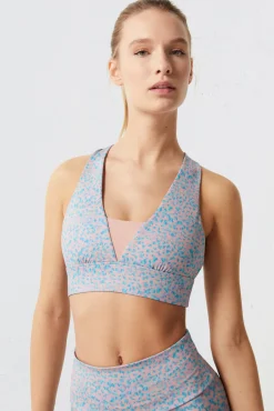 Sujetador Deportivo Estampado 4D Stretch