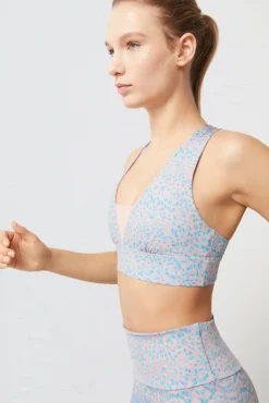 Sujetador Deportivo Estampado 4D Stretch