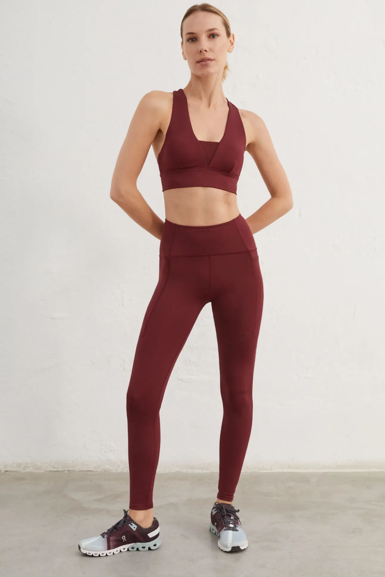 Sujetador Deportivo Granate 4D Stretch