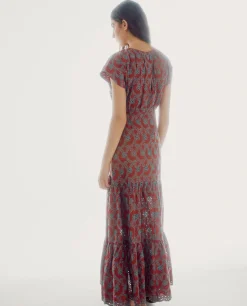 Vestido Bordados Perforados