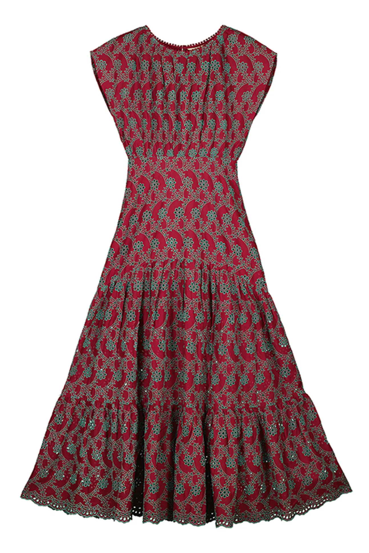 Vestido Bordados Perforados