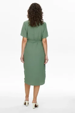 Vestido Camisero Manga Corta