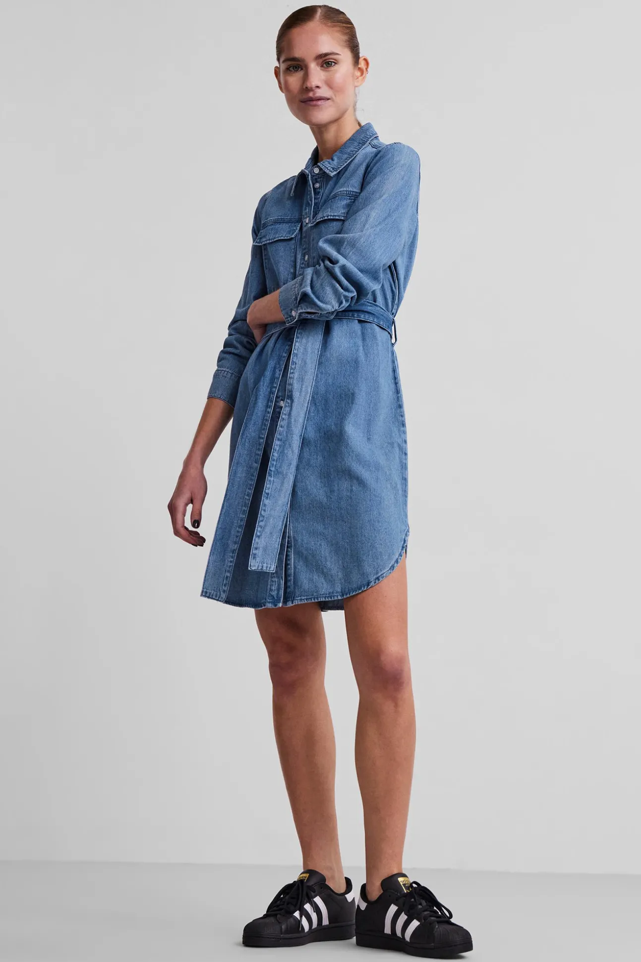 Vestido Camisero Vaquero Midi