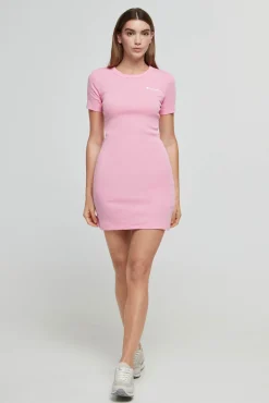 Vestido Cenido Con Logotipo Pequeno