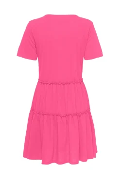 Vestido Corto A Capas Manga Corta