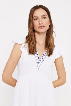 Vestido Corto Bordado