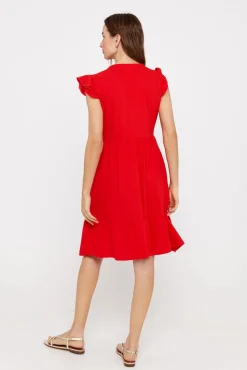 Vestido Corto Bordado