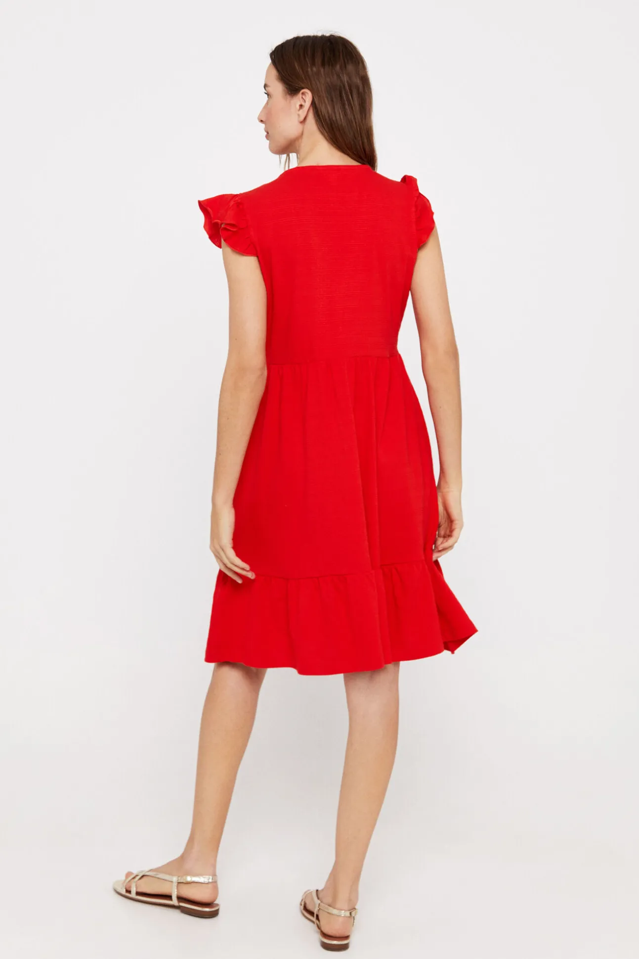 Vestido Corto Bordado