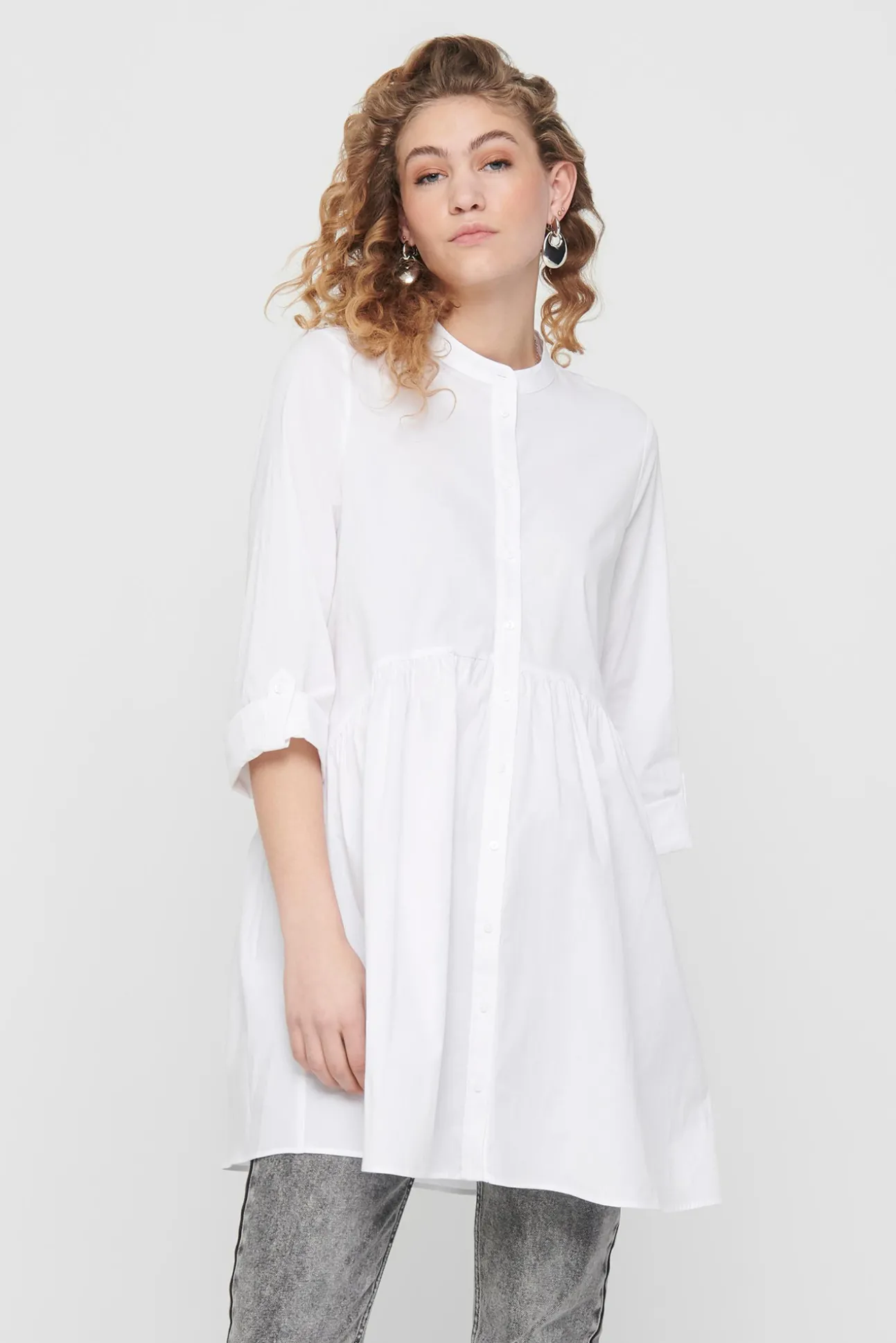 Vestido Corto Camisero