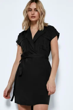 Vestido Corto Camisero Lyocell