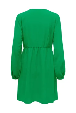 Vestido Corto Camisero Manga Larga