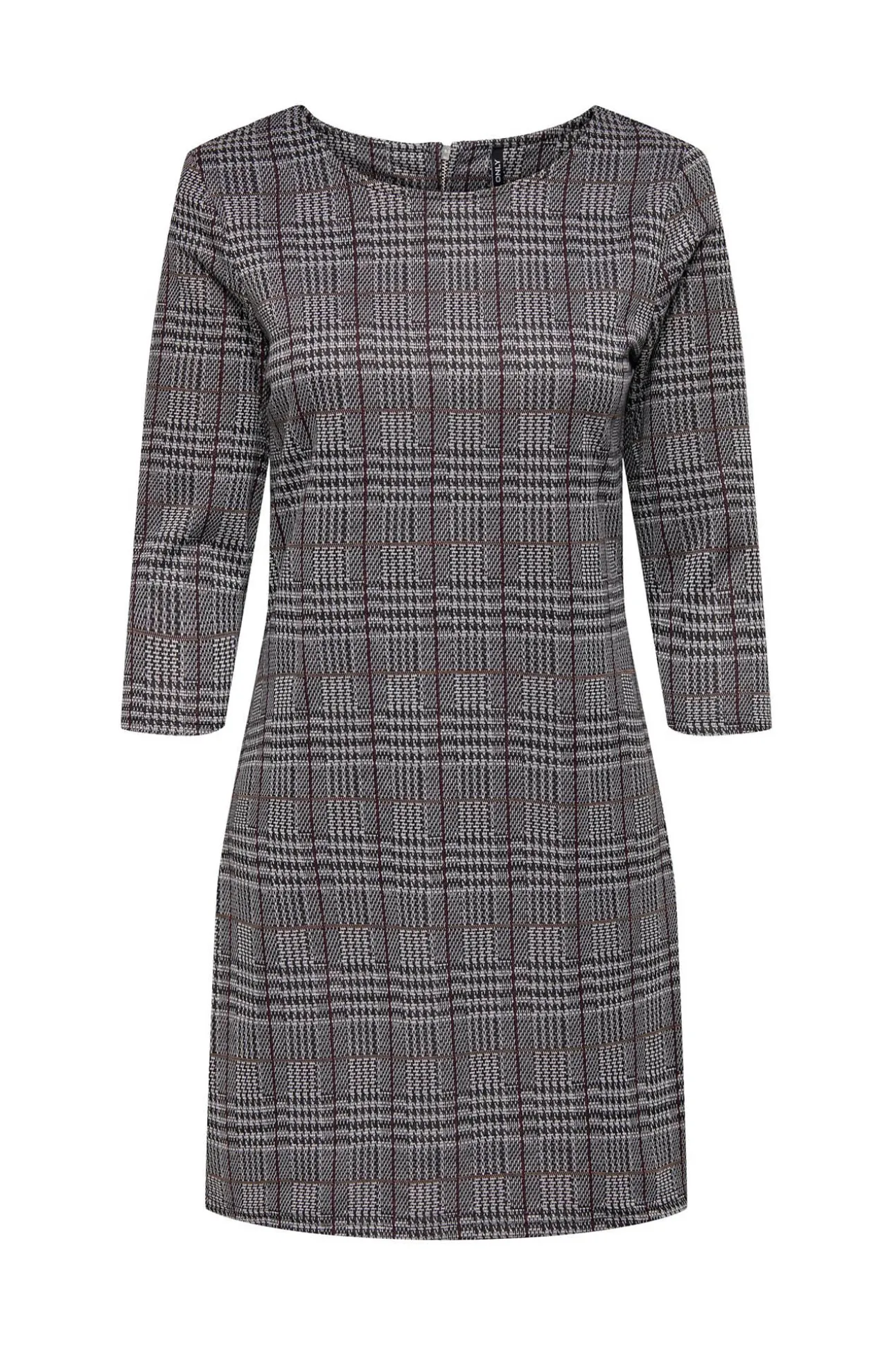 Vestido Corto Con Magas 3/4