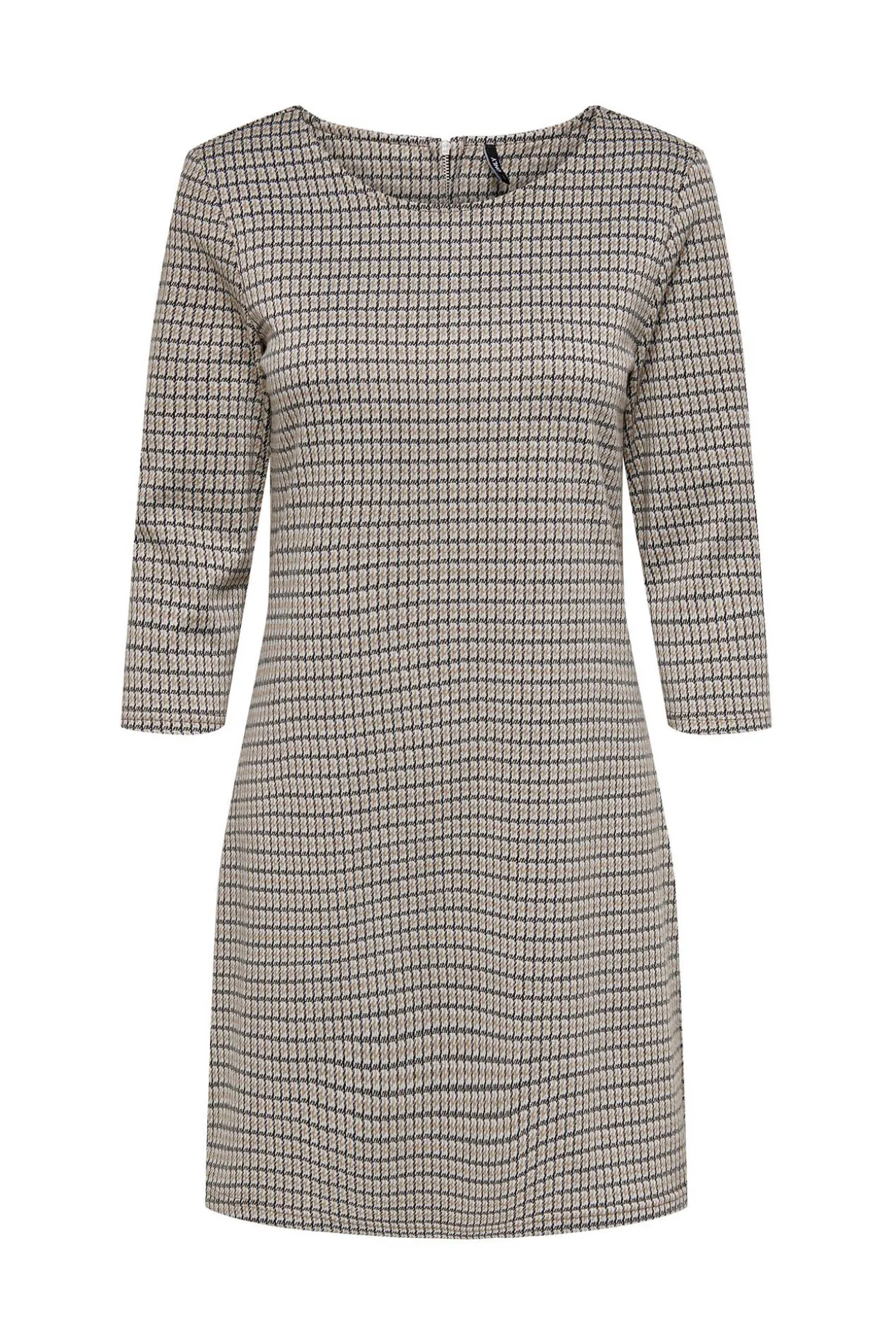 Vestido Corto Con Magas 3/4