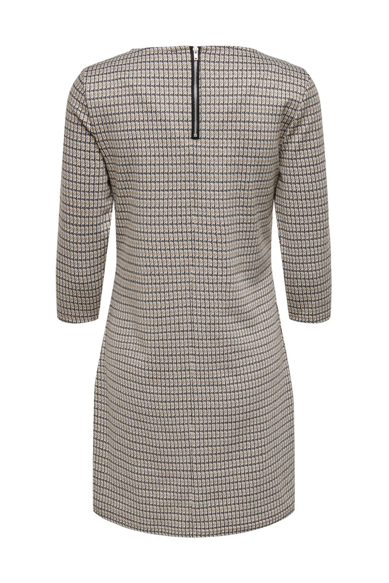 Vestido Corto Con Magas 3/4