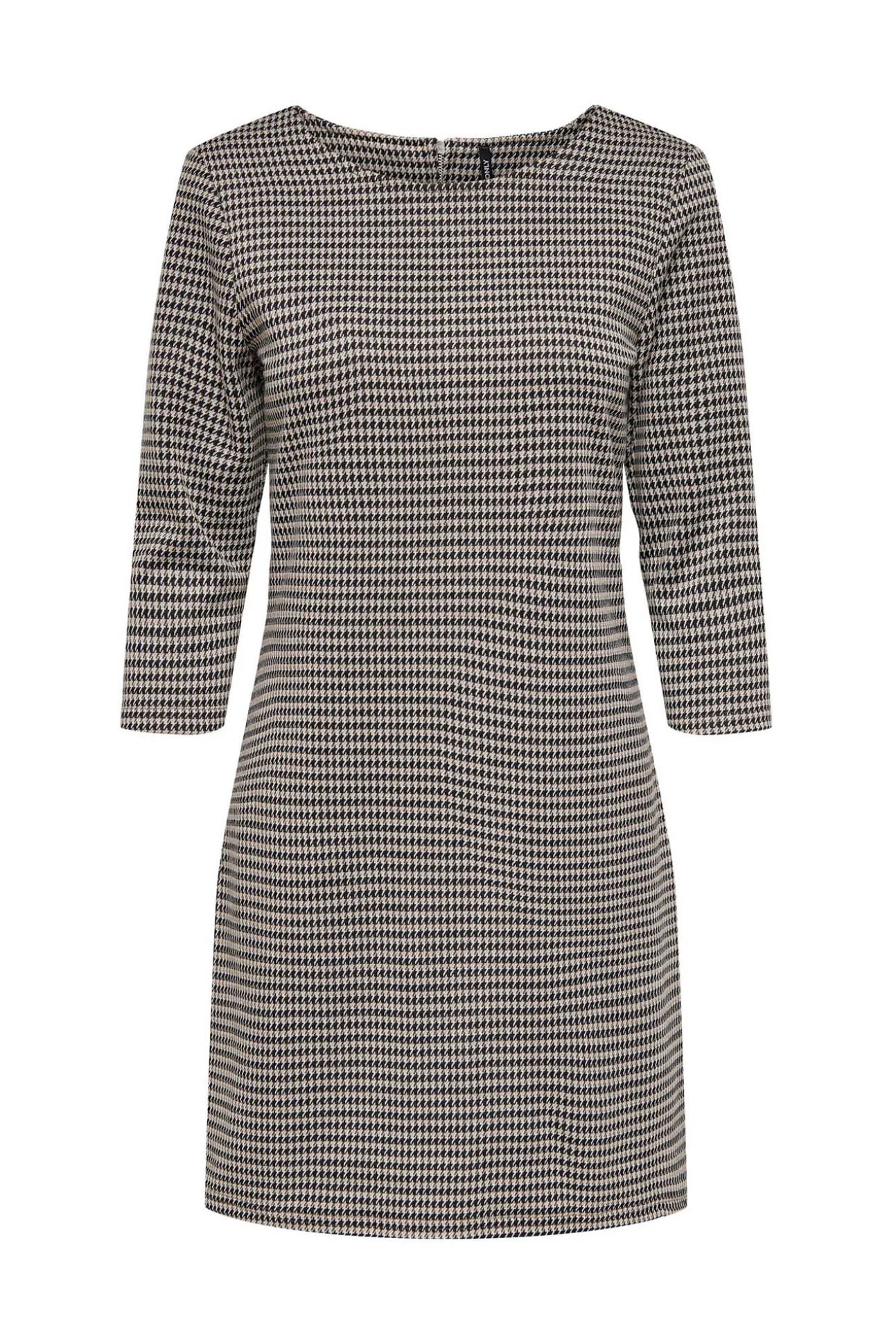 Vestido Corto Con Magas 3/4
