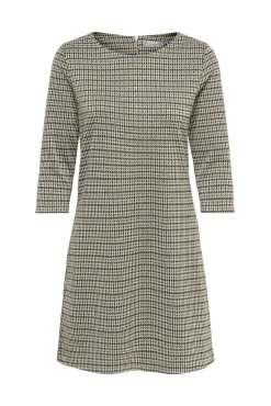 Vestido Corto Con Magas 3/4