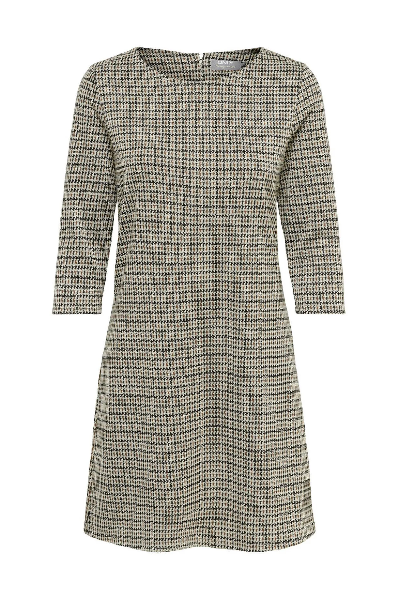 Vestido Corto Con Magas 3/4