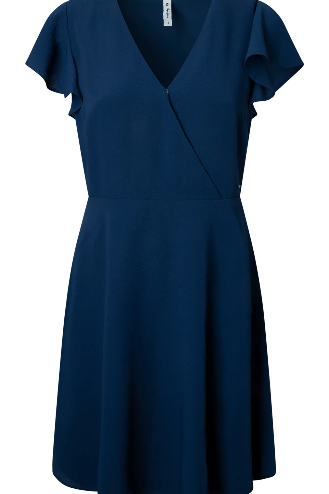 Vestido Corto Con Manga Corta.