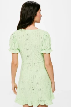 Vestido Corto Cruce Volantes