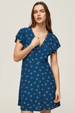 Vestido Corto Cruzado.