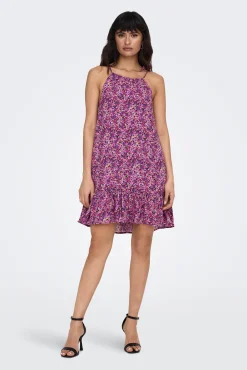 Vestido Corto Cuello Halter