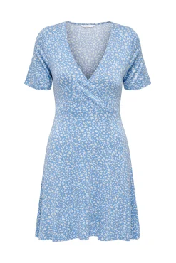 Vestido Corto Cuello Pico