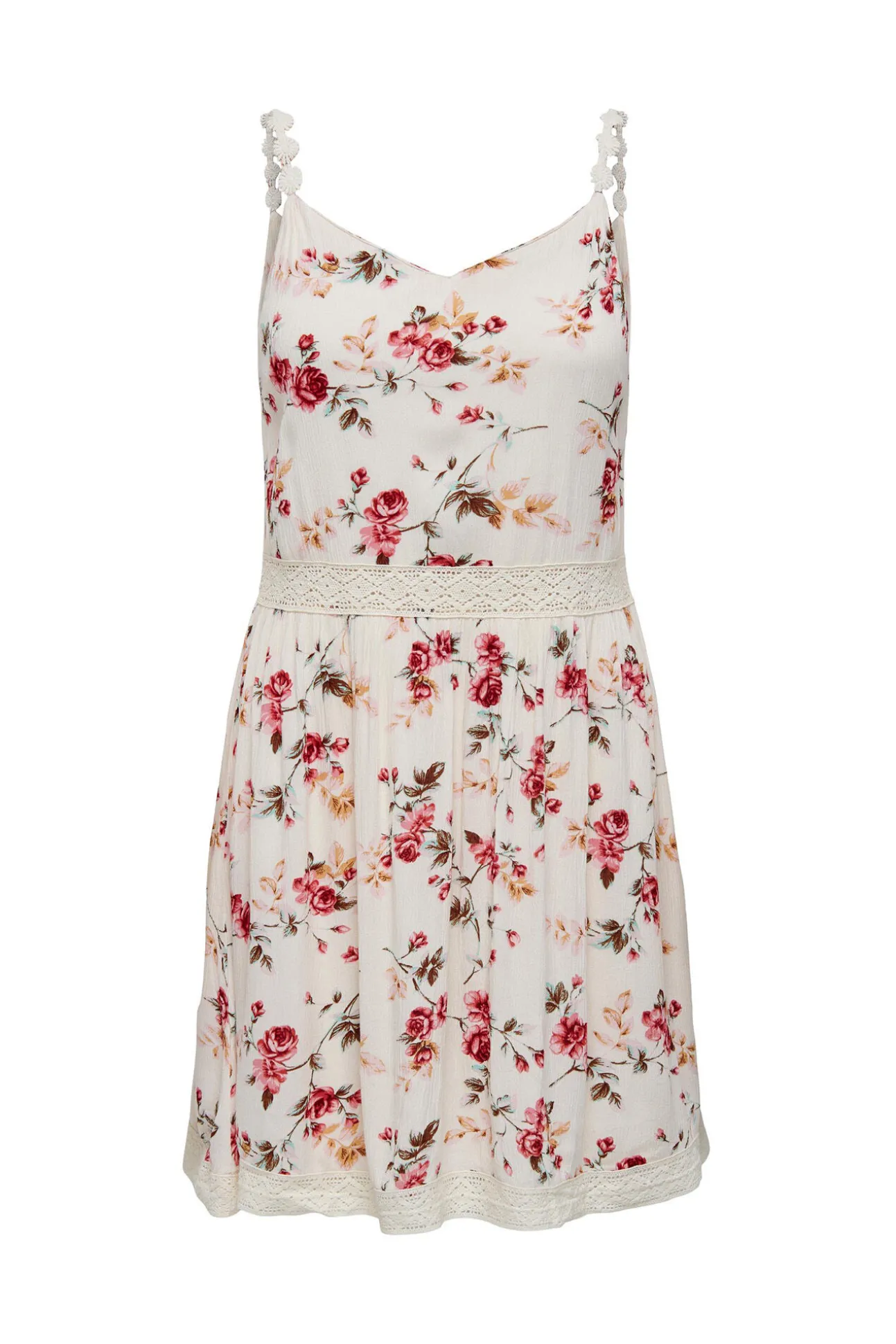 Vestido Corto Cuello Pico