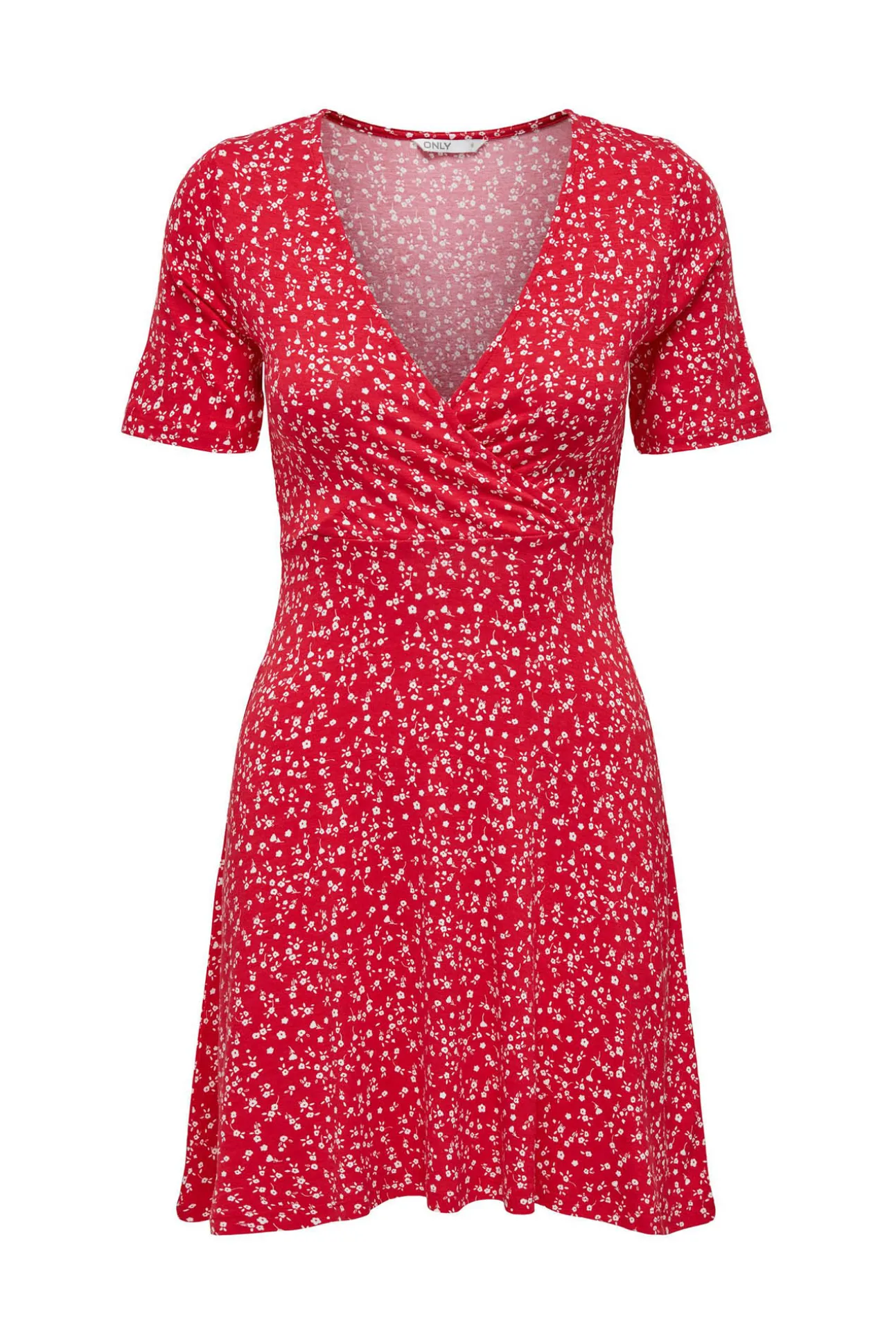 Vestido Corto Cuello Pico