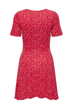 Vestido Corto Cuello Pico