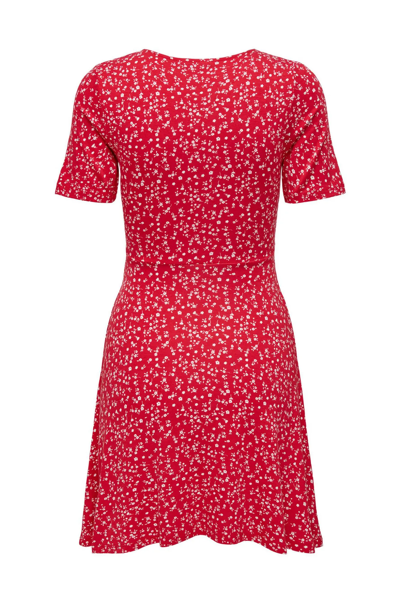 Vestido Corto Cuello Pico