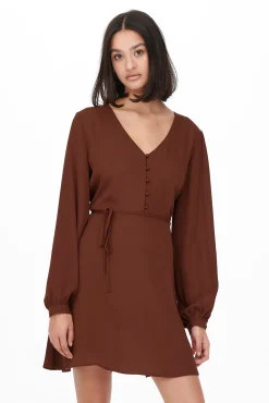 Vestido Corto De Gasa