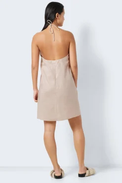 Vestido Corto De Lino