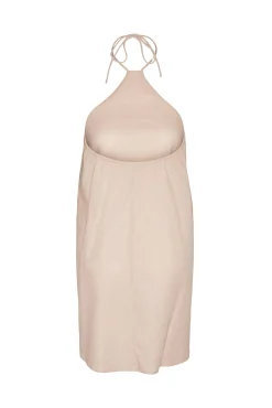 Vestido Corto De Lino