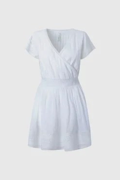 Vestido Corto De Manga Corta.