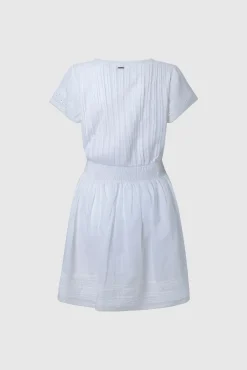 Vestido Corto De Manga Corta.