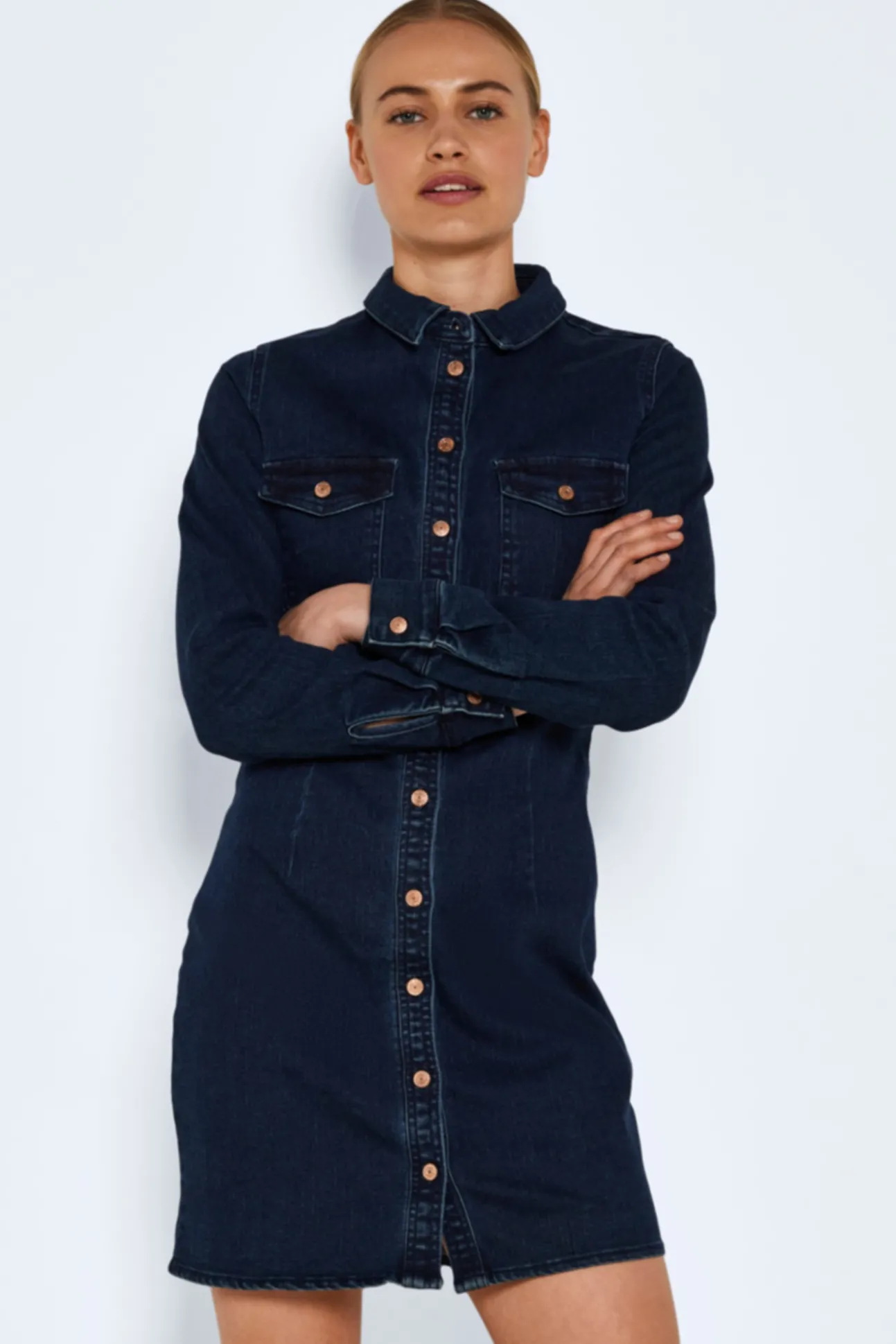 Vestido Corto Denim