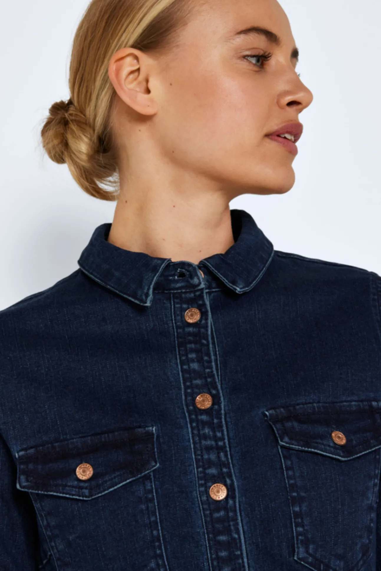 Vestido Corto Denim