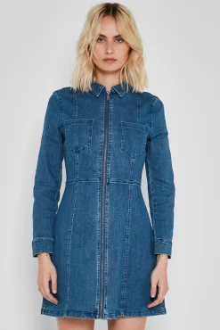 Vestido Corto Denim