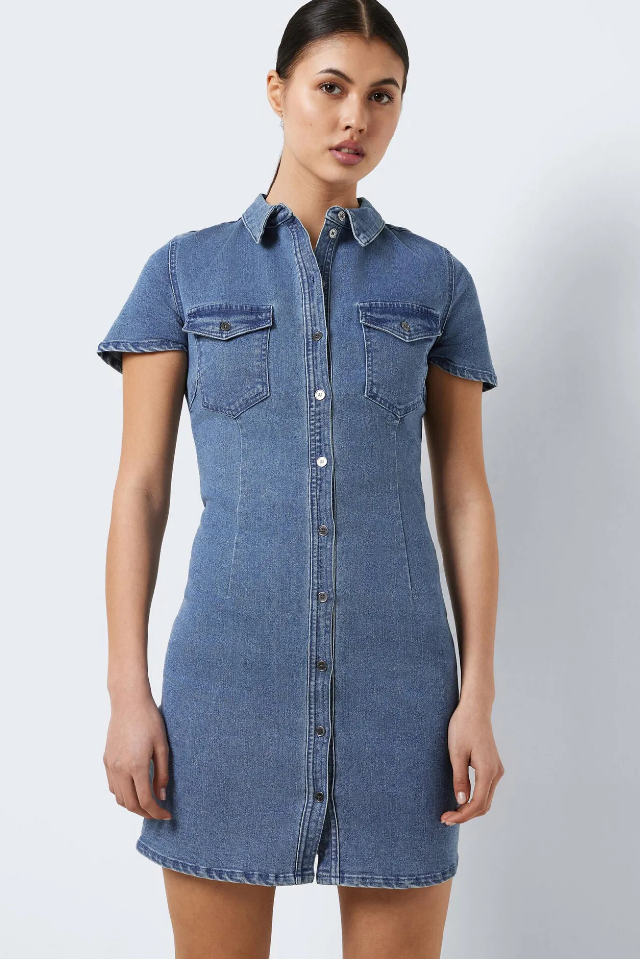 Vestido Corto Denim