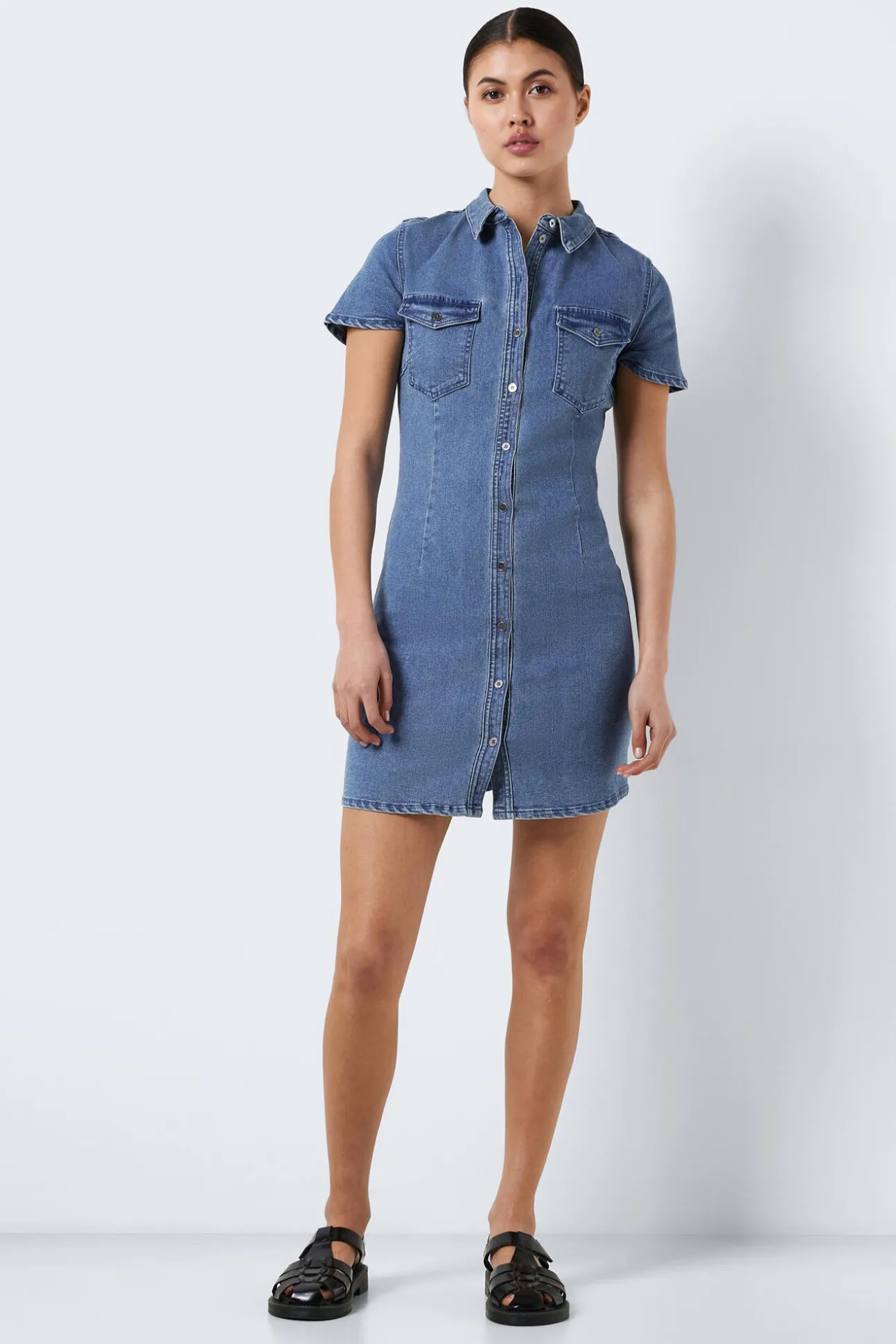 Vestido Corto Denim
