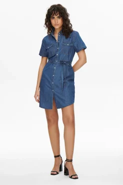 Vestido Corto Denim