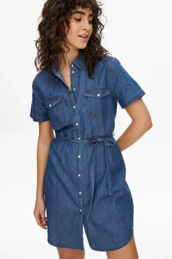 Vestido Corto Denim
