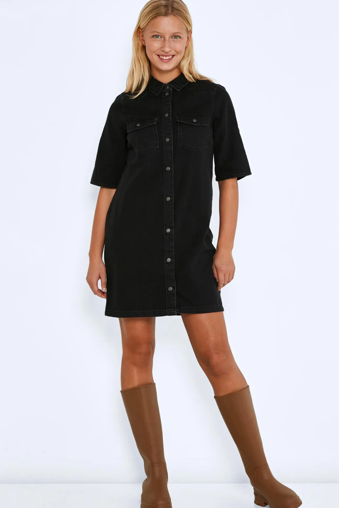 Vestido Corto Denim