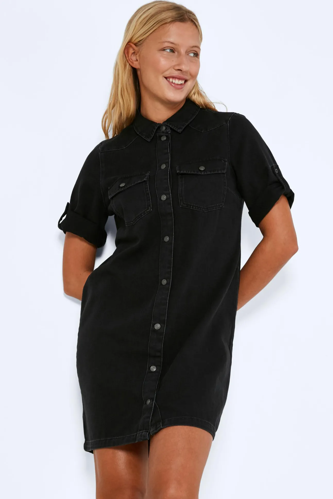 Vestido Corto Denim