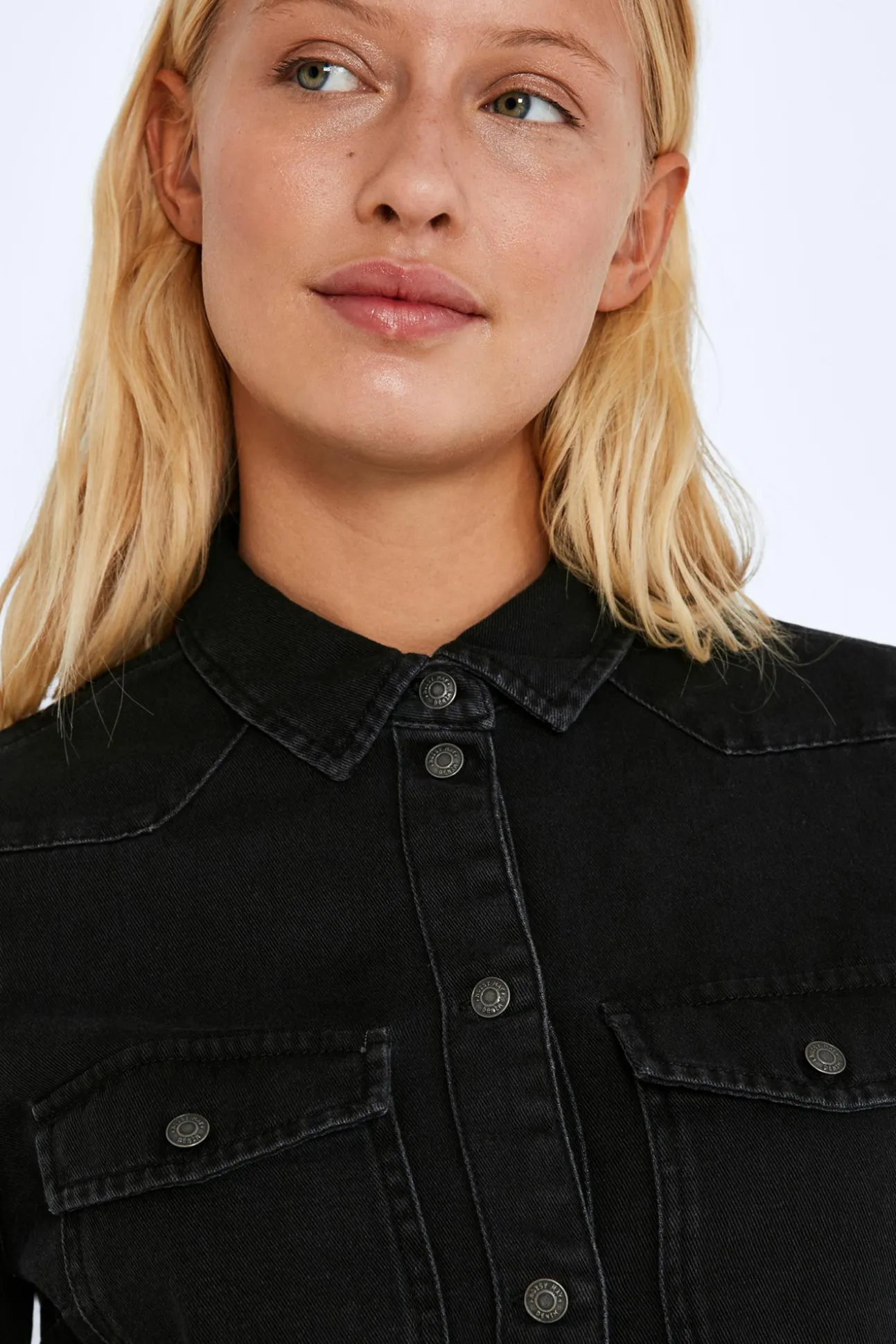 Vestido Corto Denim