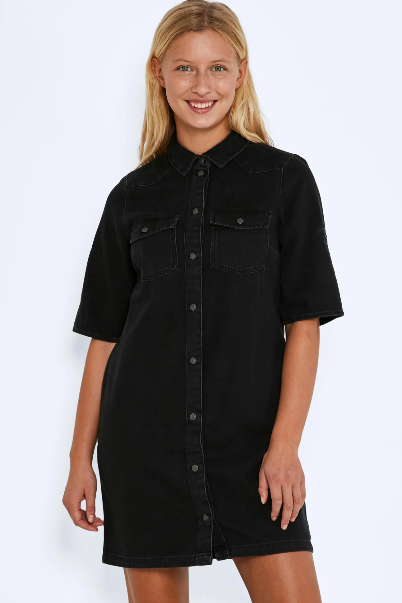 Vestido Corto Denim