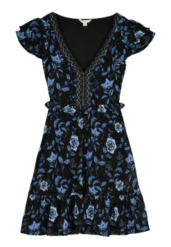 Vestido Corto Escote Cenefa