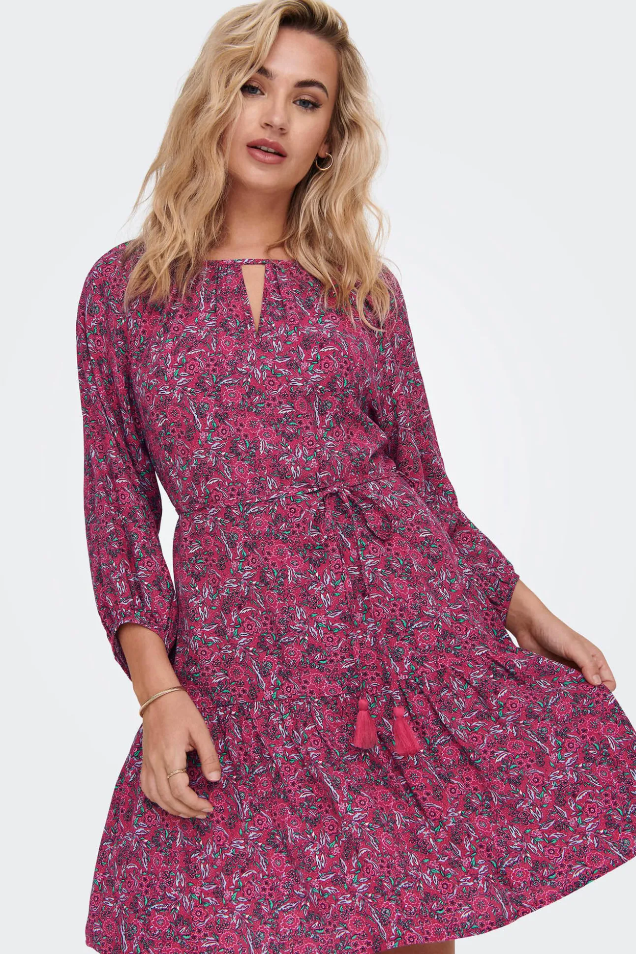 Vestido Corto Estampado