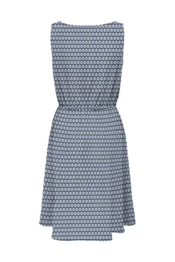 Vestido Corto Estampado Sin Mangas
