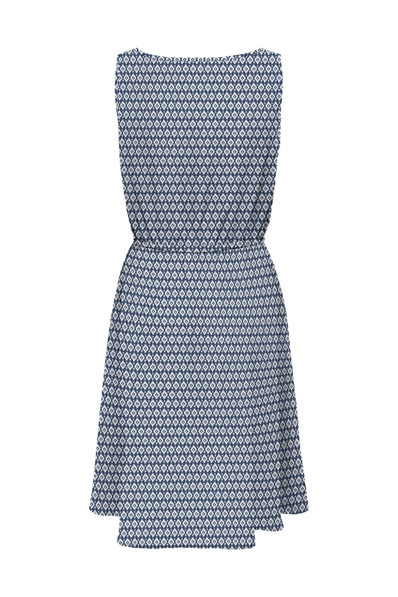 Vestido Corto Estampado Sin Mangas